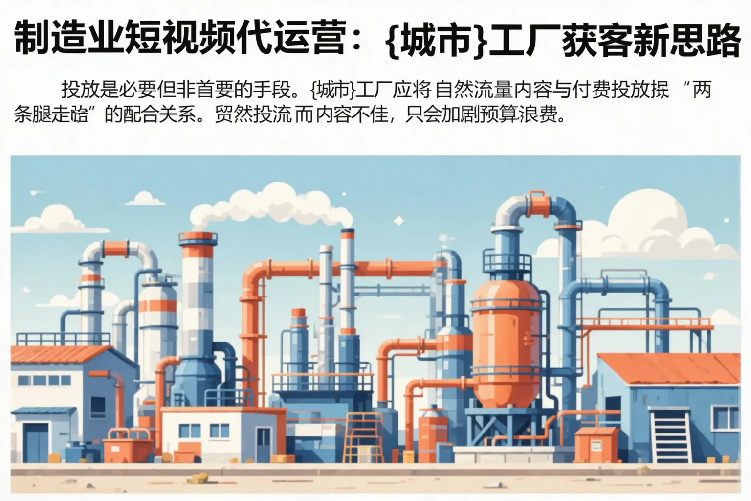 制造业短视频代运营：大竹工厂获客新思路